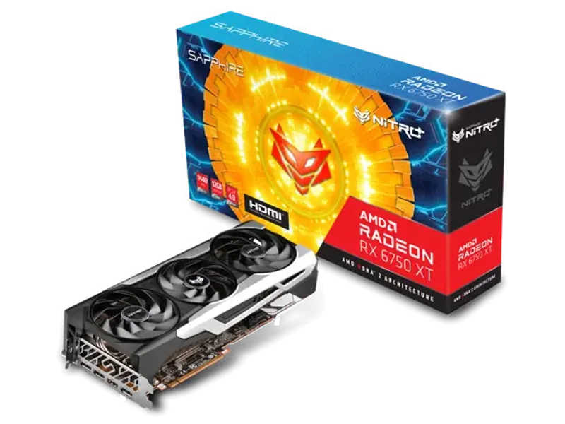 Sapphire NITRO AMD Radeon RX 6750 XT 12GB GDDR6 Graphic Card 11318-01-20G