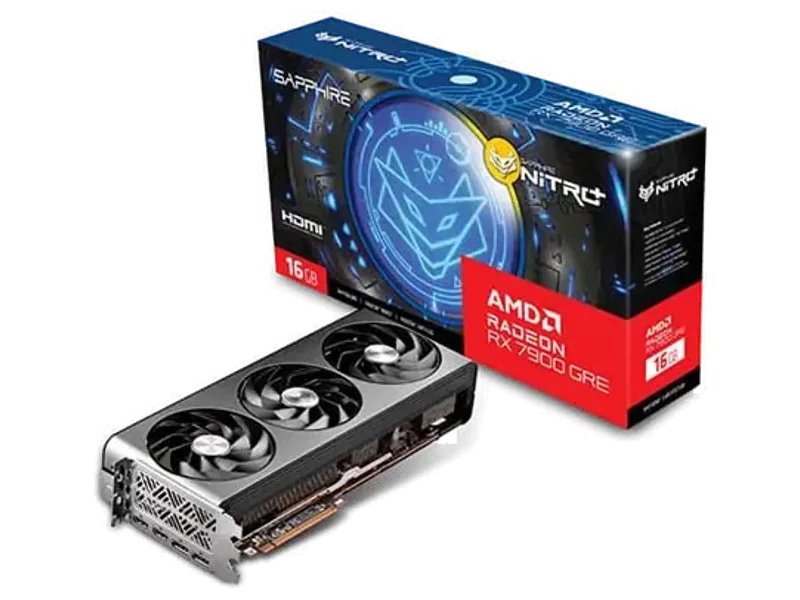 SAPPHIRE NITRO RADEON RX7900 GRE GAMING OC 16GB GDDR6 2xHDMI 2xDP Graphic Card 11325-02-20G