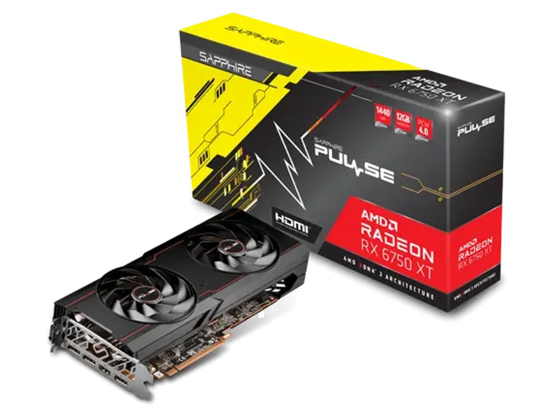 Sapphire PULSE AMD Radeon RX 6750 XT 12GB GDDR6 Graphic Card 11318-03-20G