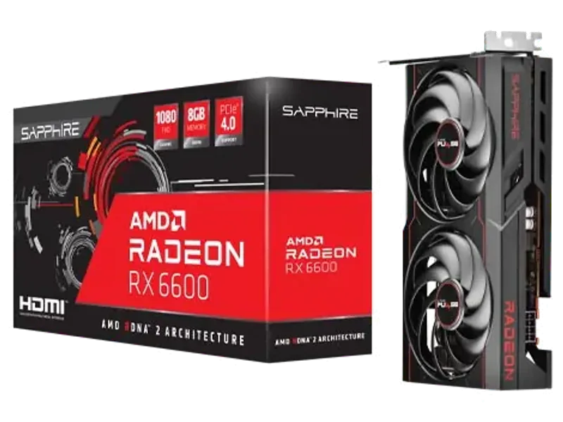 SAPPHIRE AMD Radeon RX 6600 8GB GDDR6 Graphic Card 11310-05-20G