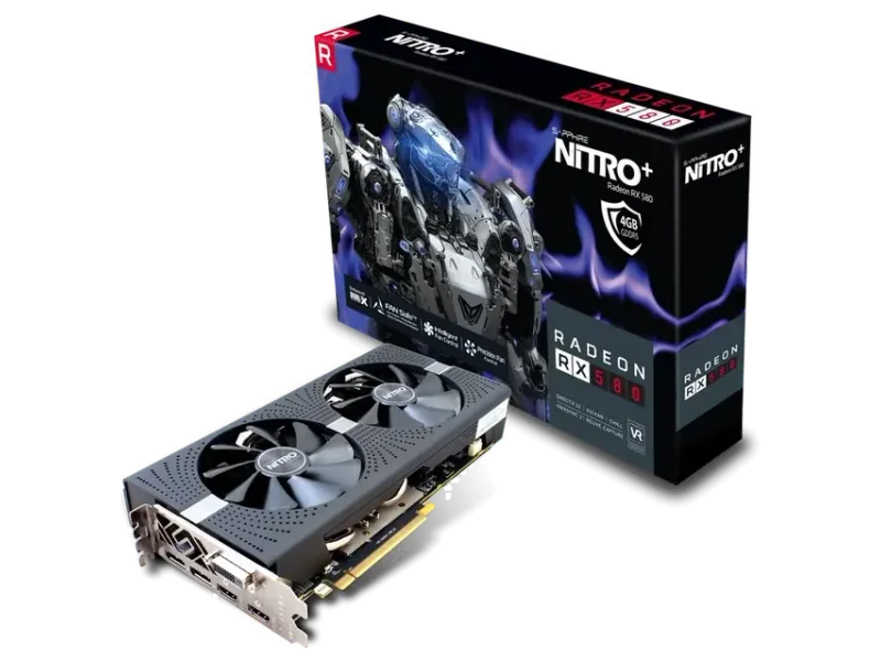 SAPPHIRE Radeon RX 580 Nitro 4GB AMD Graphic Card