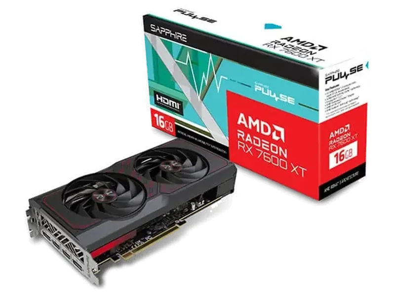 SAPPHIRE Radeon Pulse RX 7600 XT 16GB AMD Graphic Card