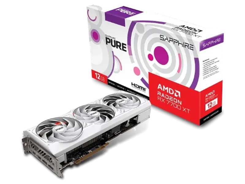 SAPPHIRE Radeon Pure RX 7700 XT 12GB AMD Graphic Card