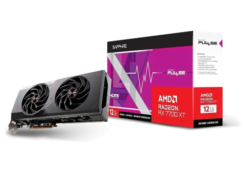 SAPPHIRE Pulse Radeon RX 7700 XT 12GB AMD Graphic Card