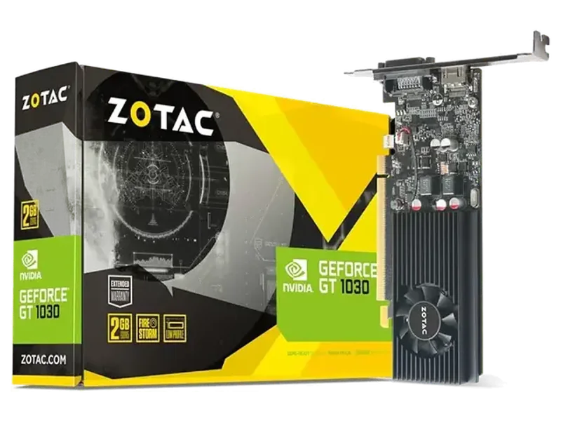 ZOTAC Gaming GeForce GT 1030 GDDR5 2GB 64bit PCIe 3.0 Graphics Card with 1468 Mhz Boost Clock & 5 Years Warranty (2 Years Warranty + 3 Years Extended Warranty)