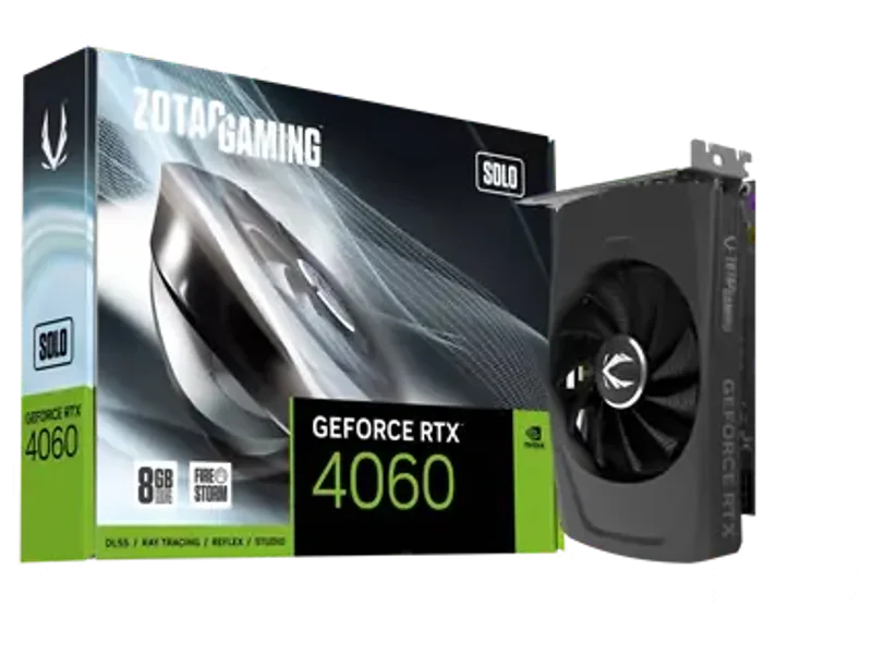 ZOTAC GAMING GeForce RTX 4060 8GB SOLO Graphic Card ZT-D40600G-10L