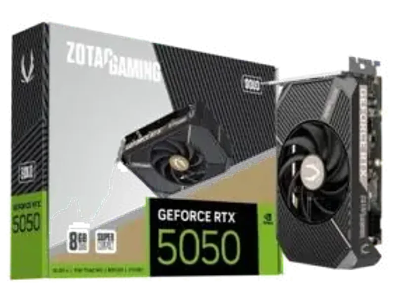ZOTAC GAMING GeForce RTX 5050 SOLO 8GB GDDR6 Graphic Card ZT-B50500G-10L
