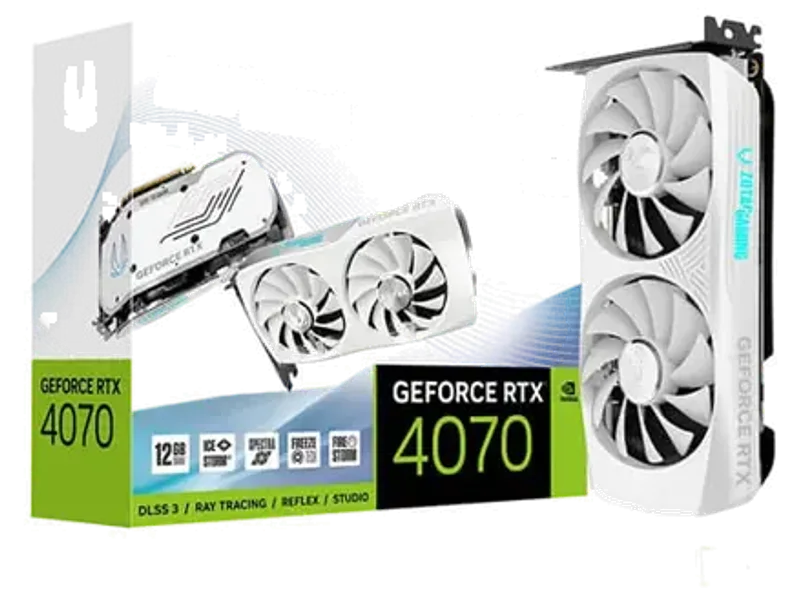 Zotac Gaming RTX 4070 Twin Edge OC White Edition 12GB Graphics Card ZT-D40700Q-10M