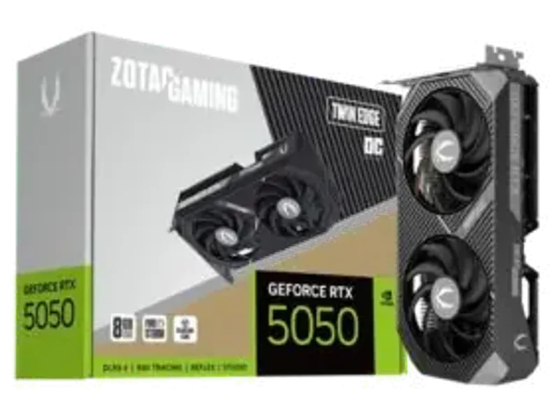 ZOTAC GAMING GeForce RTX 5050 Twin Edge OC 8GB GDDR6 Graphic Card ZT-B50500H-10M