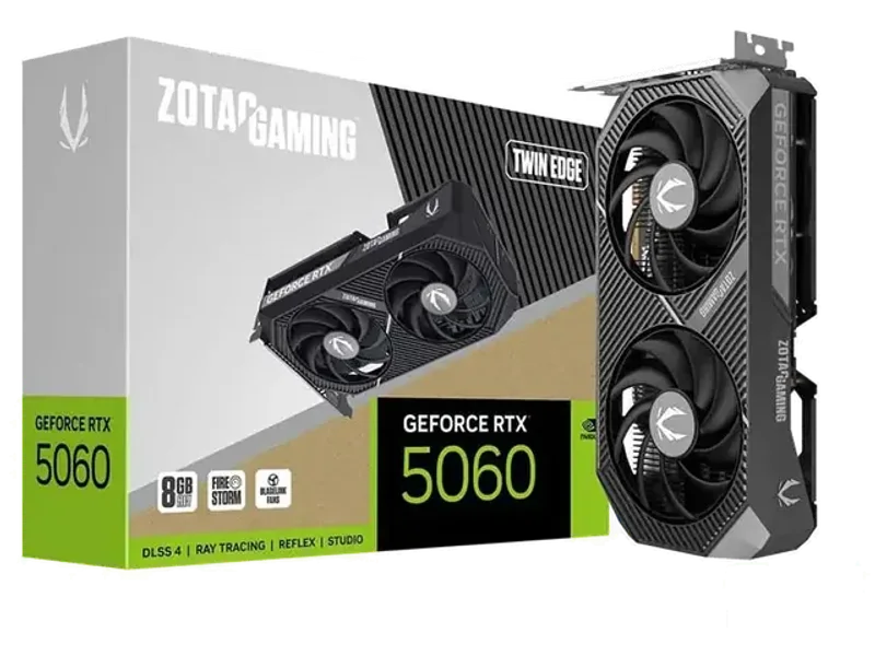 Zotac Gaming RTX 5060 Twin Edge 8GB GDDR7 Graphics Card (ZT-B50600E-10M)
