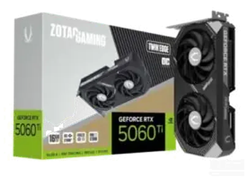 Zotac Gaming GeForce RTX 5060 Ti Twin Edge OC 16GB GDDR7 Graphic Card ZT-B50620H-10M