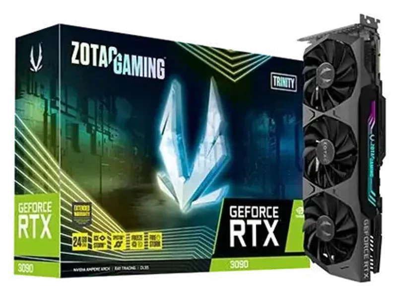 ZOTAC GeForce RTX 3090 Trinity 24GB GDDR6X Gaming Graphics Card ZT-A30900D-10P