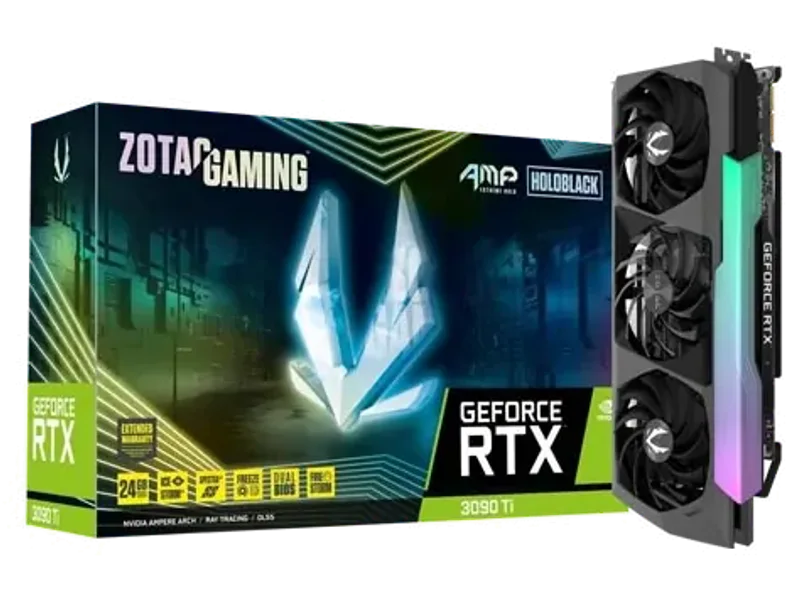 ZOTAC GAMING GeForce RTX 3090 Ti AMP Extreme Holo 24GB GDDR6X Graphic Card ZT-A30910B-10P