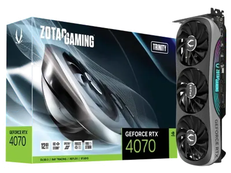 Zotac Gaming GeForce RTX 4070 TRINITY 12GB GDDR6X Graphic Card ZT-D40700D-10P