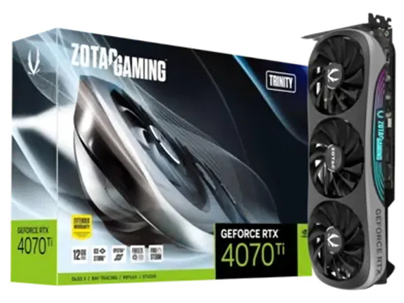 ZOTAC GAMING GeForce RTX 4070 Ti Trinity 12GB GDDR6X Graphic Card ZT-D40710D-10P