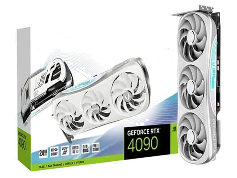 Zotac RTX 4090 Trinity OC White Edition 24GB Graphic Card ZT-D40900Q-10P