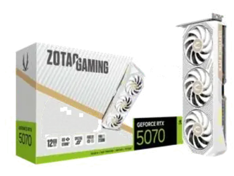 ZOTAC GAMING GeForce RTX 5070 AMP White Edition Graphic Card ZT-B50700FQ-10P