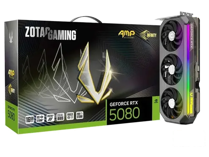 Zotac Gaming GeForce Rtx 5080 AMP Extreme Infinity 16Gb GDDR7 Graphics Card(ZT-B50800B-10P)