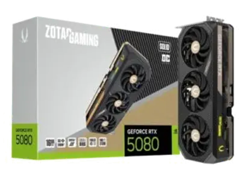 ZOTAC GAMING GeForce RTX 5080 SOLID OC 16GB GDDR7 Graphic Card ZT-B50800J-10P