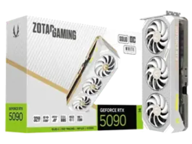 Zotac Gaming RTX 5090 Solid OC 32GB GDDR7 White Edition Graphics Card ZT-B50900Q-10P