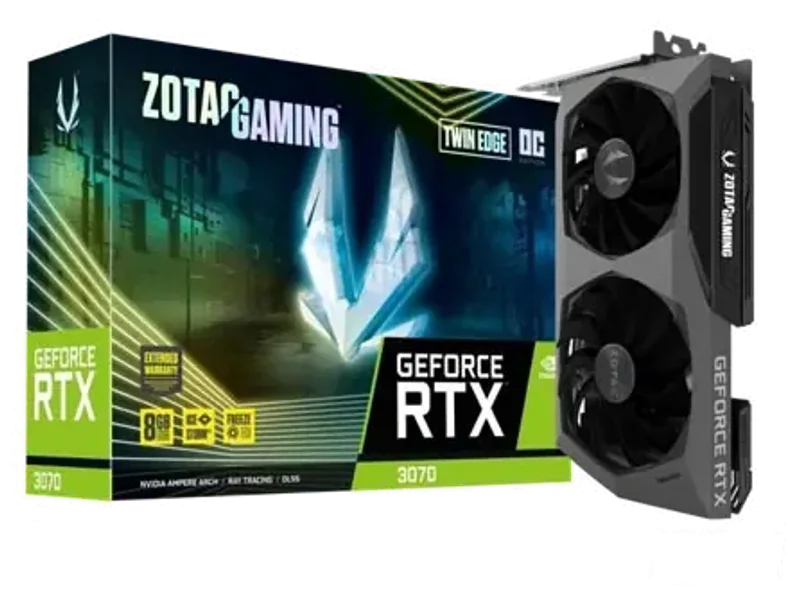 Zotac Gaming GEFORCE RTX 3070 TWIN EDGE OC LHR 8GB GDDR6 256-BIT Gaming GRAPHICS CARD ZT-A30700H-10PLHR