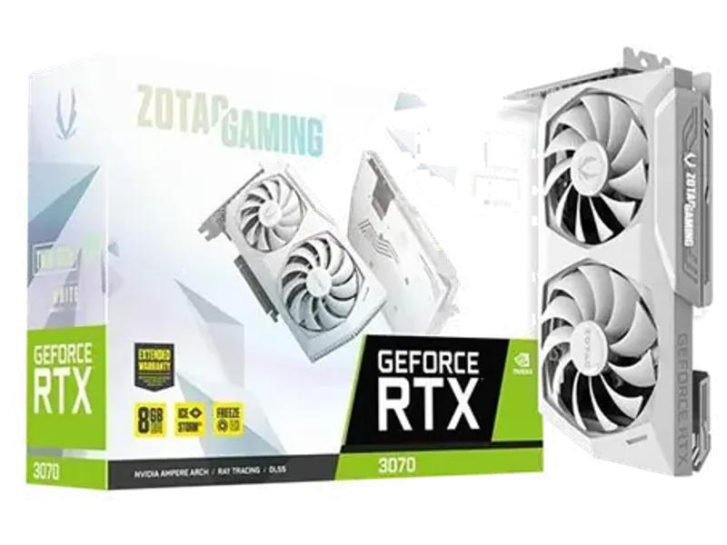 Zotac Gaming GEFORCE RTX 3070 TWIN EDGE OC LHR White Edition 8GB GDDR6 256-BIT Gaming GRAPHICS CARD ZT-A30700J-10PLHR