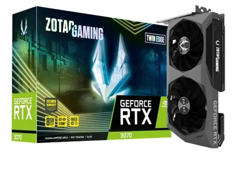 ZOTAC GAMING GeForce RTX 3070 Twin Edge LHR Graphic Card ZT-A30700E-10PLHR