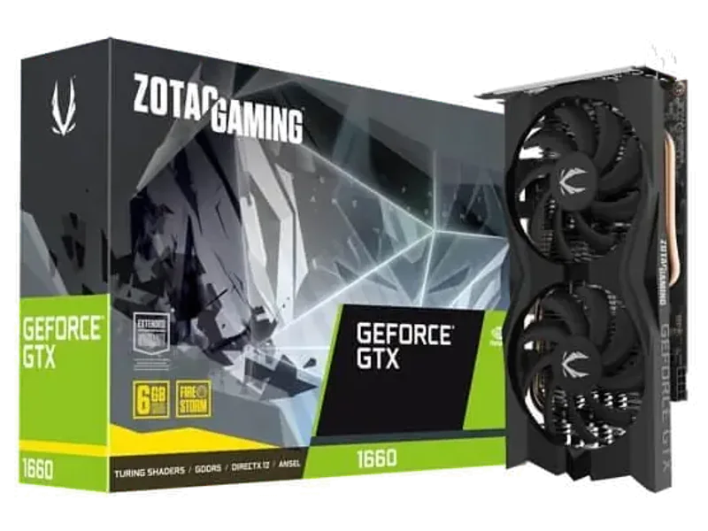 ZOTAC Gaming GeForce GTX 1660 Twin Fan 6GB Nvidia Graphic Card