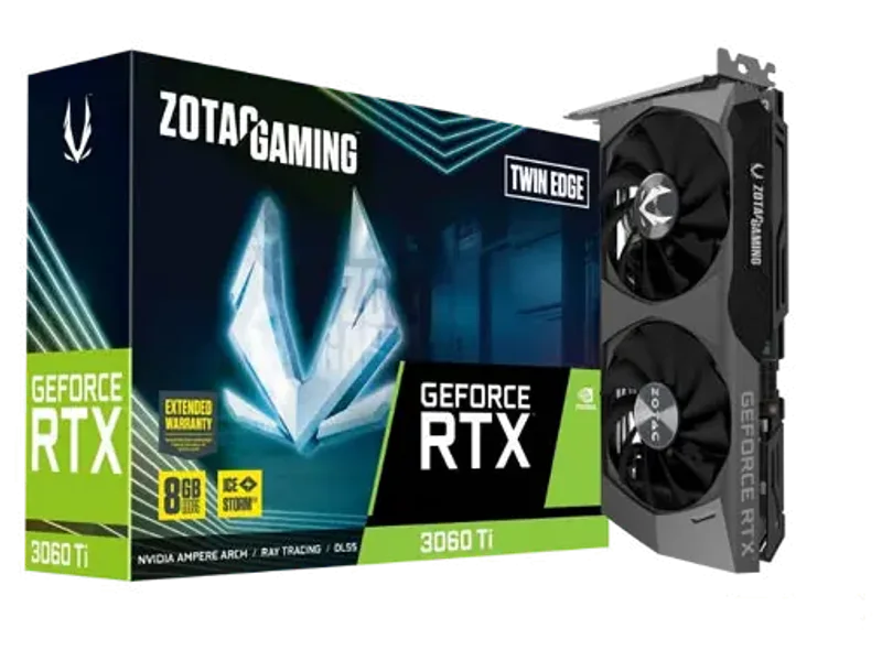ZOTAC Gaming GeForce RTX 3060 Ti Twin Edge 8GB Nvidia Graphic Card