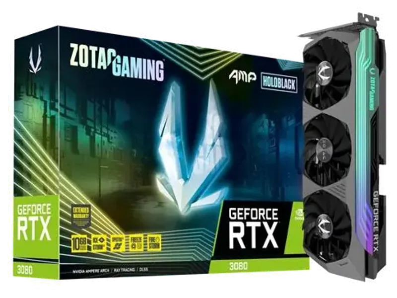ZOTAC Gaming GeForce RTX 3080 AMP Holo LHR 10GB Nvidia Graphic Card