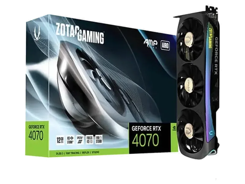 ZOTAC Gaming GeForce RTX 4070 AMP Airo 12GB Nvidia Graphic Card