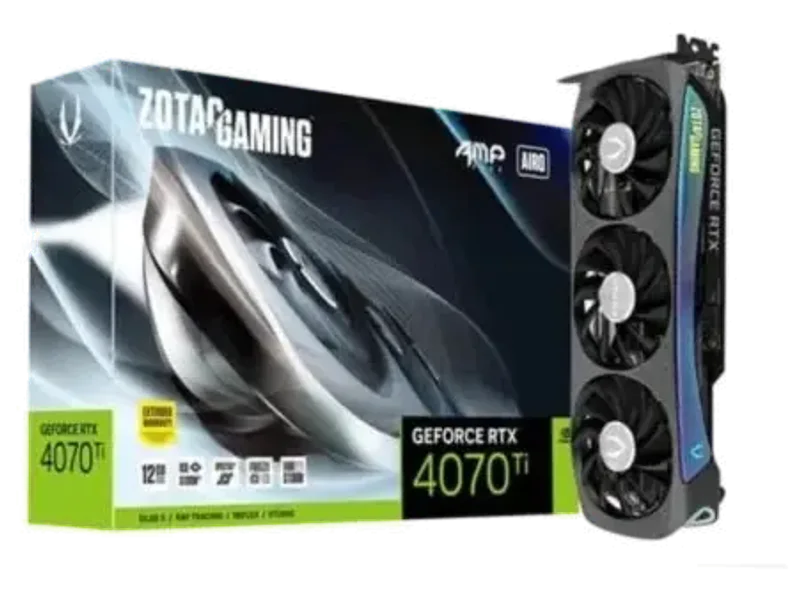 ZOTAC Gaming GeForce RTX 4070 Ti AMP Airo 12GB Nvidia Graphic Card