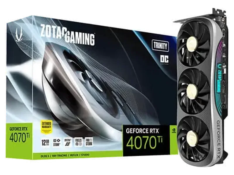 ZOTAC Gaming GeForce RTX 4070 Ti Trinity OC 12GB Nvidia Graphic Card