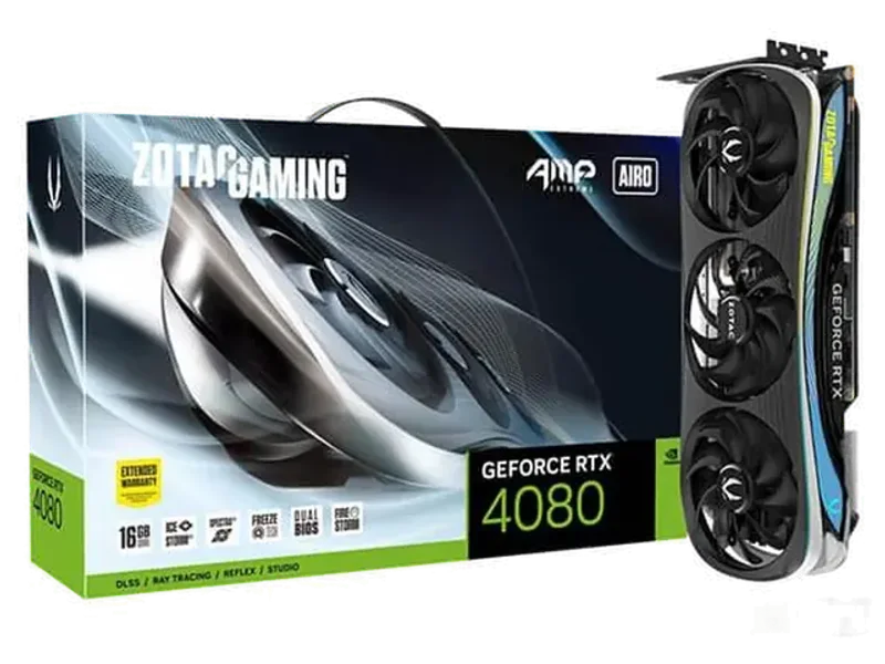ZOTAC Gaming GeForce RTX 4080 AMP Extreme AIRO 16GB Nvidia Graphic Card