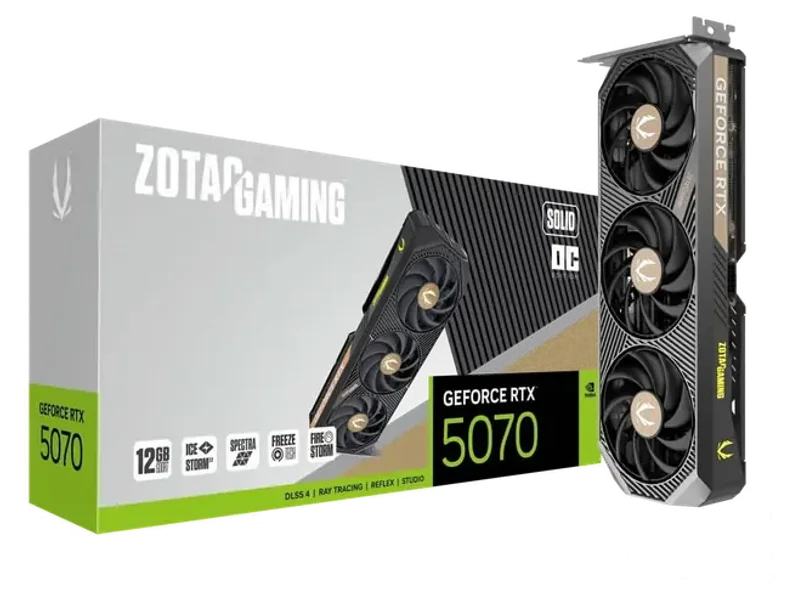 ZOTAC GAMING GEFORCE RTX 5070 SOLID OC 12GB Graphic Card