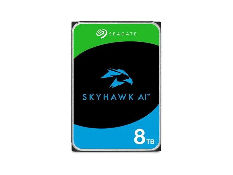 Seagate Skyhawk AI 8TB Video Internal Hard Drive HDD – 3.5 Inch SATA 6 Gb/s 256 MB Cache for DVR NVR Security Camera System with 3-Years Data Recovery Services (ST8000VE001)