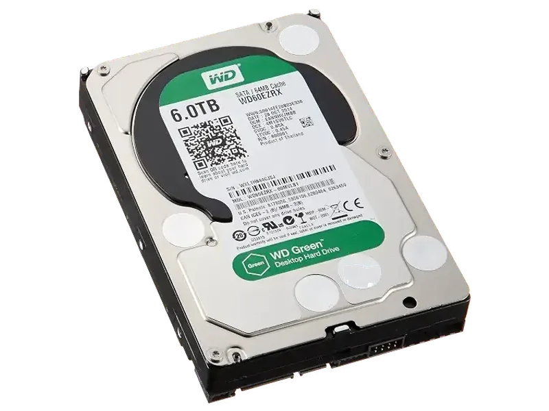 Western Digital Green 6TB SATA III Internal Hard Drive (WD60EZRX)