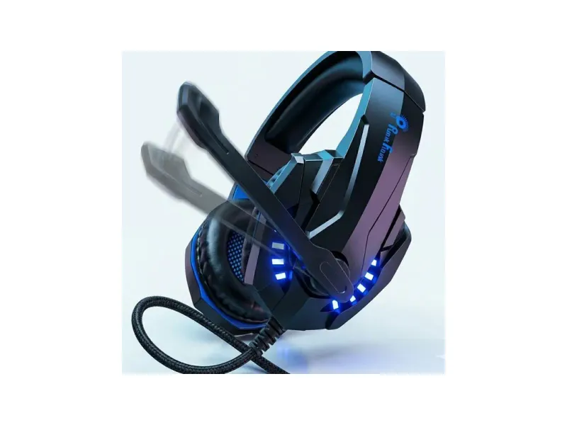 PunnkFunnk PF K20-00A Gaming Headset, Over Ear Gaming Headphones with Mic Wired Gaming