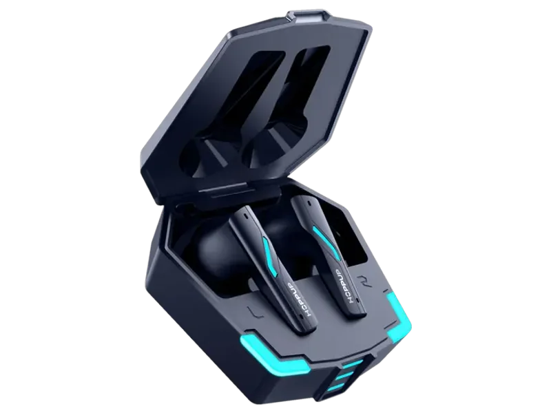 HOPPUP Predator Xo4 Gaming Earbuds with 35MS Low Latency,50H PlayTime,13MM Drivers,ENC Bluetooth Gaming