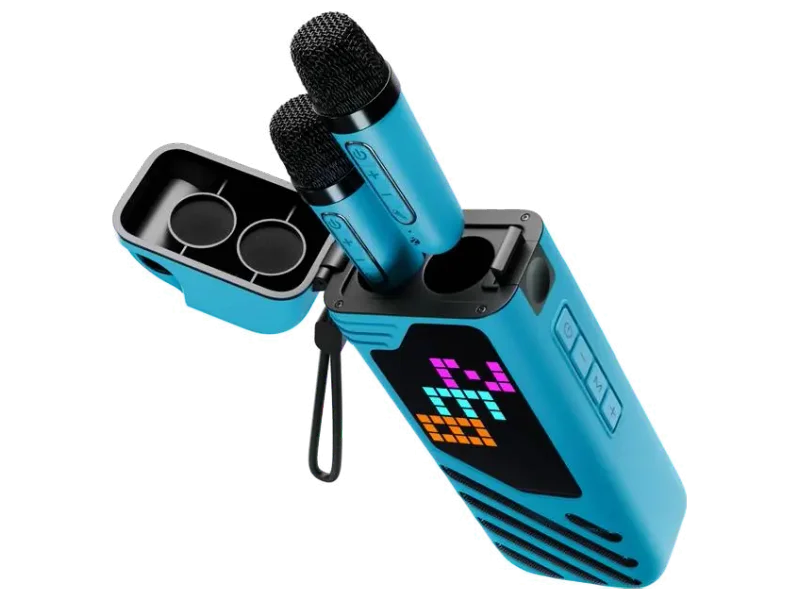 ZEBRONICS Music Bomb X50, 7 Hrs Playback, Wireless dual mic, Led pixel display, TWS, 20 W Bluetooth Speaker