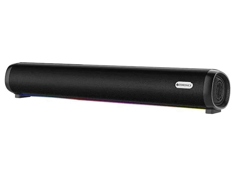 ZEBRONICS Vita Bar 301,Dual Drivers, 7H Playback, TWS, Call, USB/AUX, Type-C charging 42 W Bluetooth Speaker