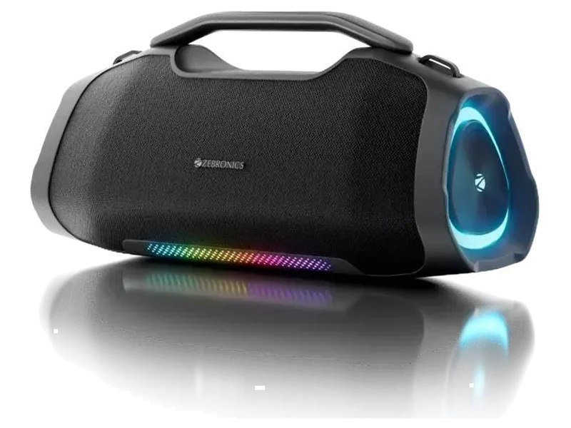 ZEBRONICS Sound Feast 550, Upto 5hrs Playback, Dual Drivers, Subwoofer, TWS, RGB, Type-C 75 W Bluetooth Party Speaker