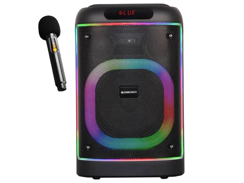 ZEBRONICS Bash (KSPK 1), Upto 6 Hours Playback, BTv5.0 | USB | mSD | AUX | TWS 60 W Bluetooth Home Audio Speaker