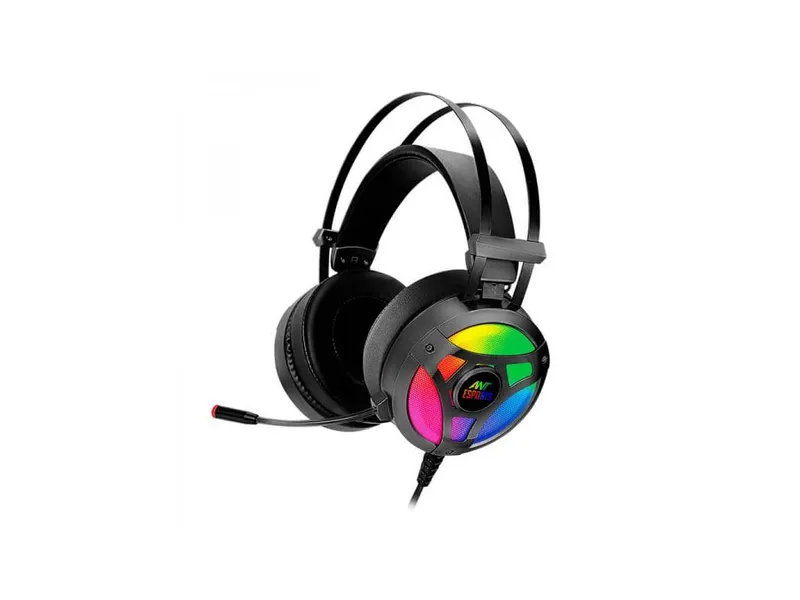 ANT ESPORTS H909 RGB 3.5mm Wired Gaming Headphone ( Black ) ( PC / Playstation / Mobile / Xbox )