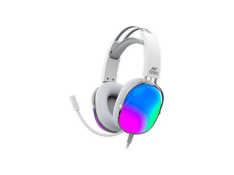 ANT ESPORTS H1150 CRYSTAL RGB GAMING HEADSET WHITE