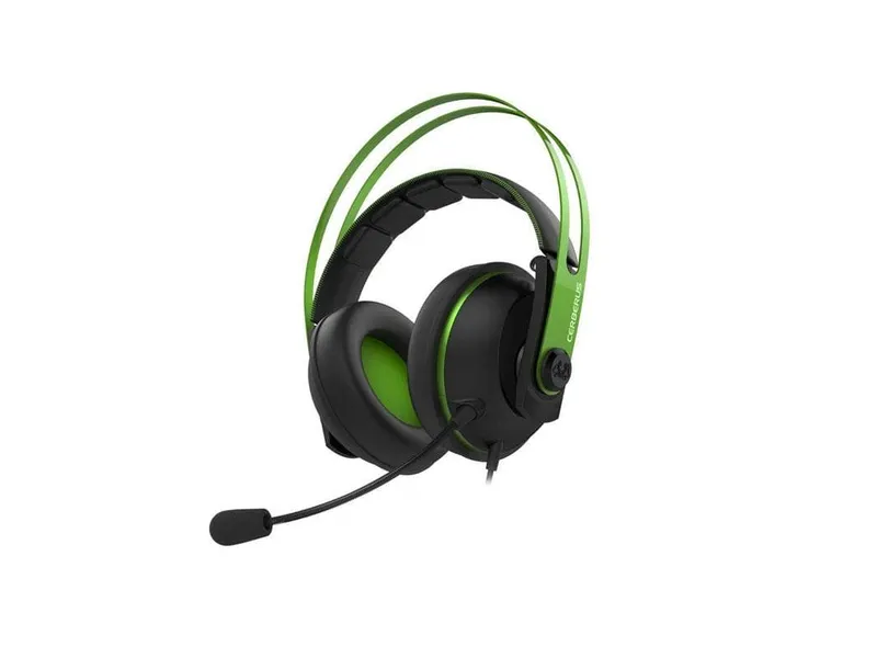 ASUS Cerberus V2 3.5mm Wired Gaming Headphone ( Green ) ( PC / Playstation / Mobile / Xbox )
