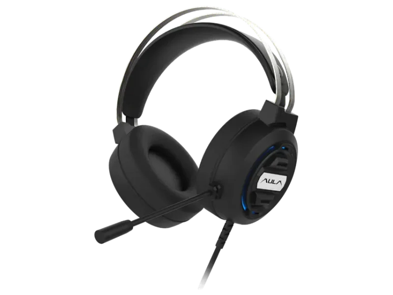 AULA S603 RGB Wired 3.5mm 7.1 surround Sound Gaming Headphones ( Black ) ( PC / Mobile / Mac )