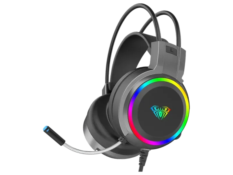 AULA S608 WIRED GAMING HEADSET |RGB (BLACK)