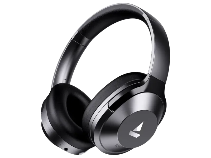 Boat Nirvanaa 751 ANC Hybrid Active Noise Cancellation Bluetooth Headset (Gunmetal Grey)