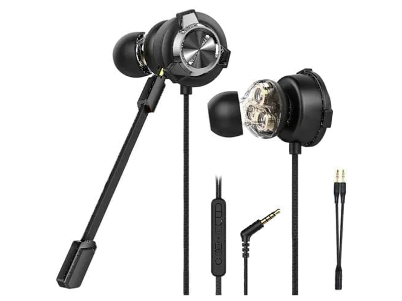 CLAW G13 Triple Driver Wired in Ear Earphones Gaming Earphones (Black)